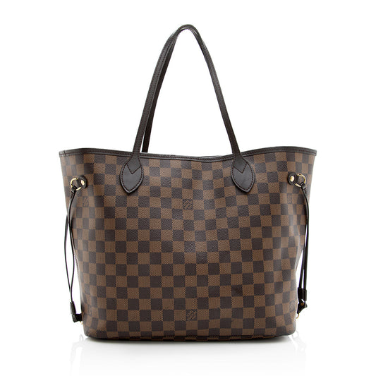 Louis Vuitton Damier Ebene Neverfull MM Tote (SHF-19521)