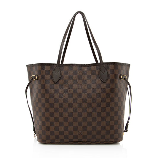 Louis Vuitton Damier Ebene Neverfull MM Tote -  (SHF-19445)