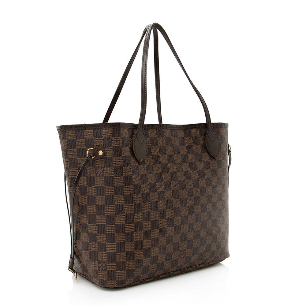 Louis Vuitton Damier Ebene Neverfull MM Tote -  (SHF-19445)