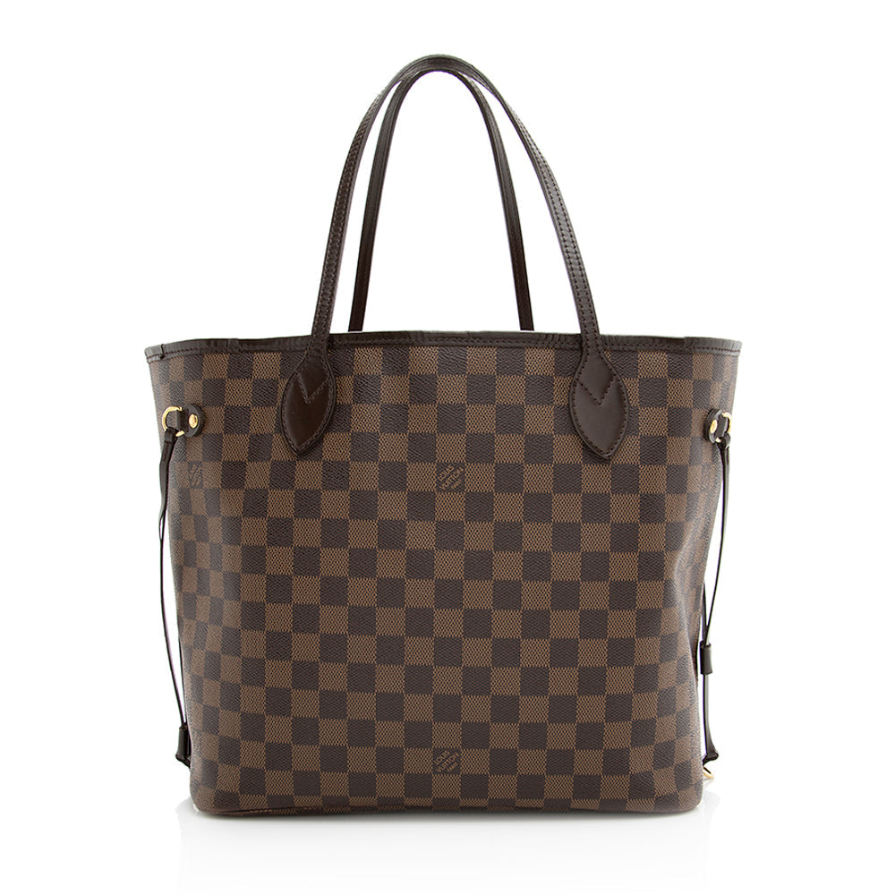 Louis Vuitton Damier Ebene Neverfull MM Tote (SHF-20389)