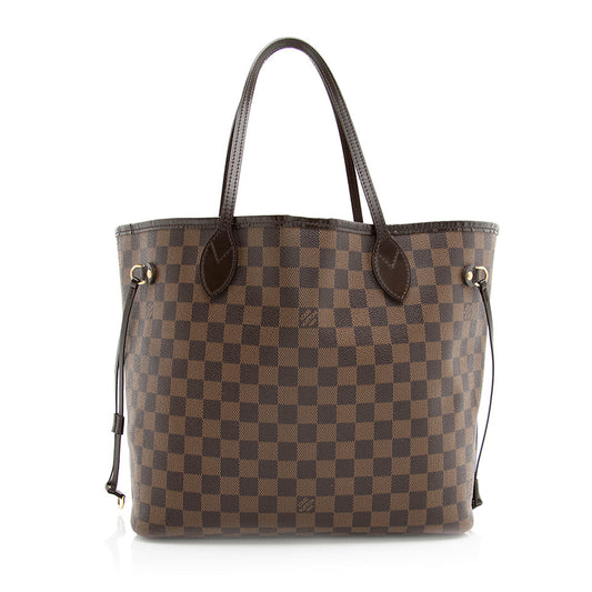 Louis Vuitton Damier Ebene Neverfull MM Tote (SHF-20389)