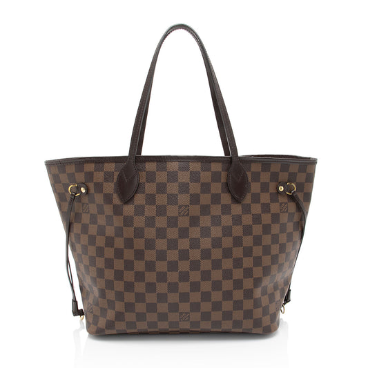 Louis Vuitton Damier Ebene Neverfull MM Tote -  (SHF-fsCnYu)