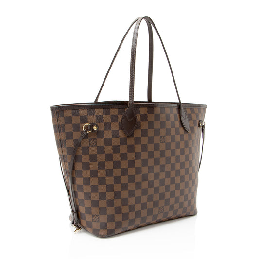 Louis Vuitton Damier Ebene Neverfull MM Tote
