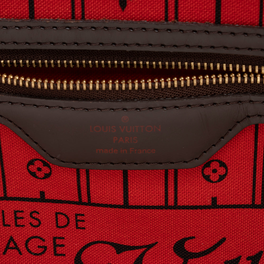 Louis Vuitton Damier Ebene Neverfull MM Tote (SHF-17773)