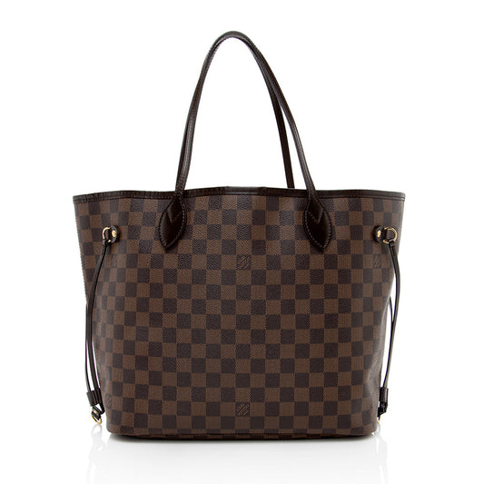 Louis Vuitton Damier Ebene Neverfull MM Tote (SHF-18741)