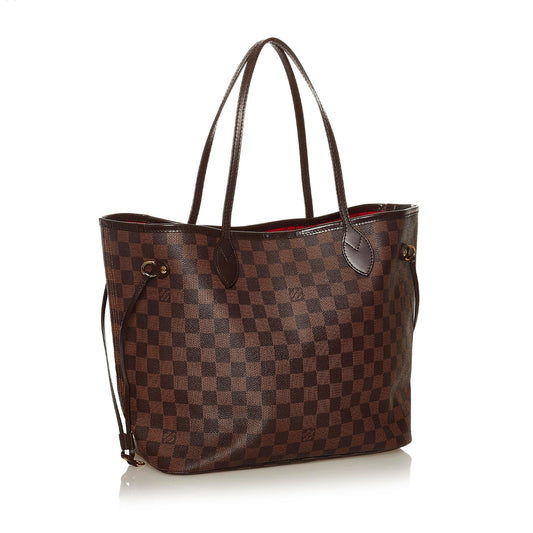 Louis Vuitton Damier Ebene Neverfull MM (SHG-34508)