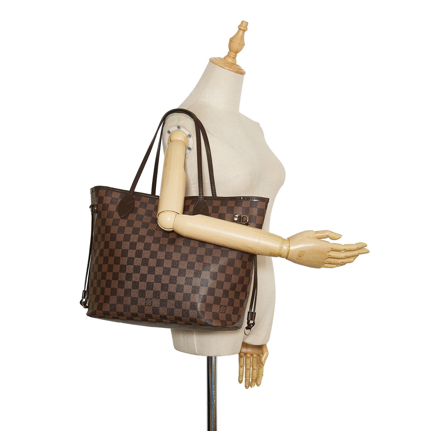 Louis Vuitton Damier Ebene Neverfull MM (SHG-35464)