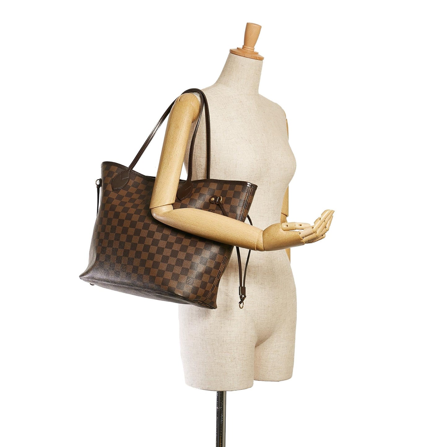 Louis Vuitton Damier Ebene Neverfull MM (SHG-36763)