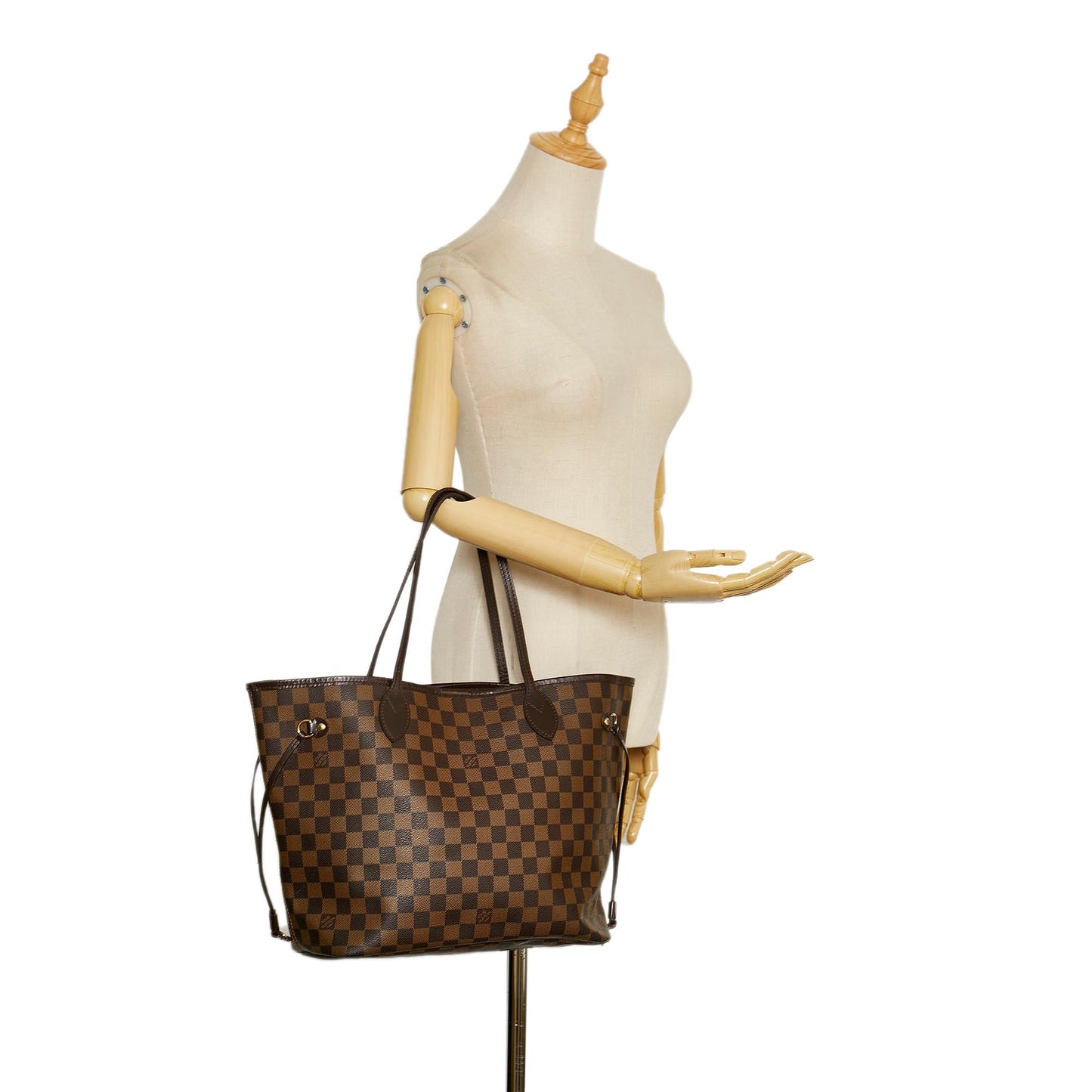 Louis Vuitton Damier Ebene Neverfull MM (SHG-36950)