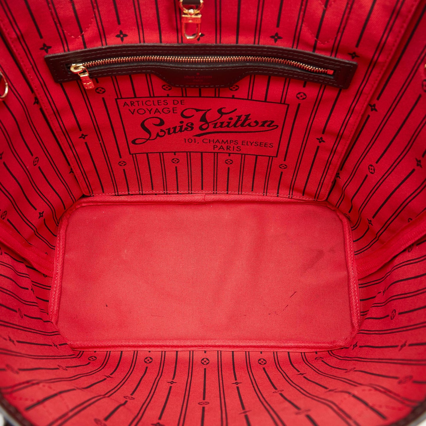 Louis Vuitton Damier Ebene Neverfull MM (SHG-3Bb7SZ)