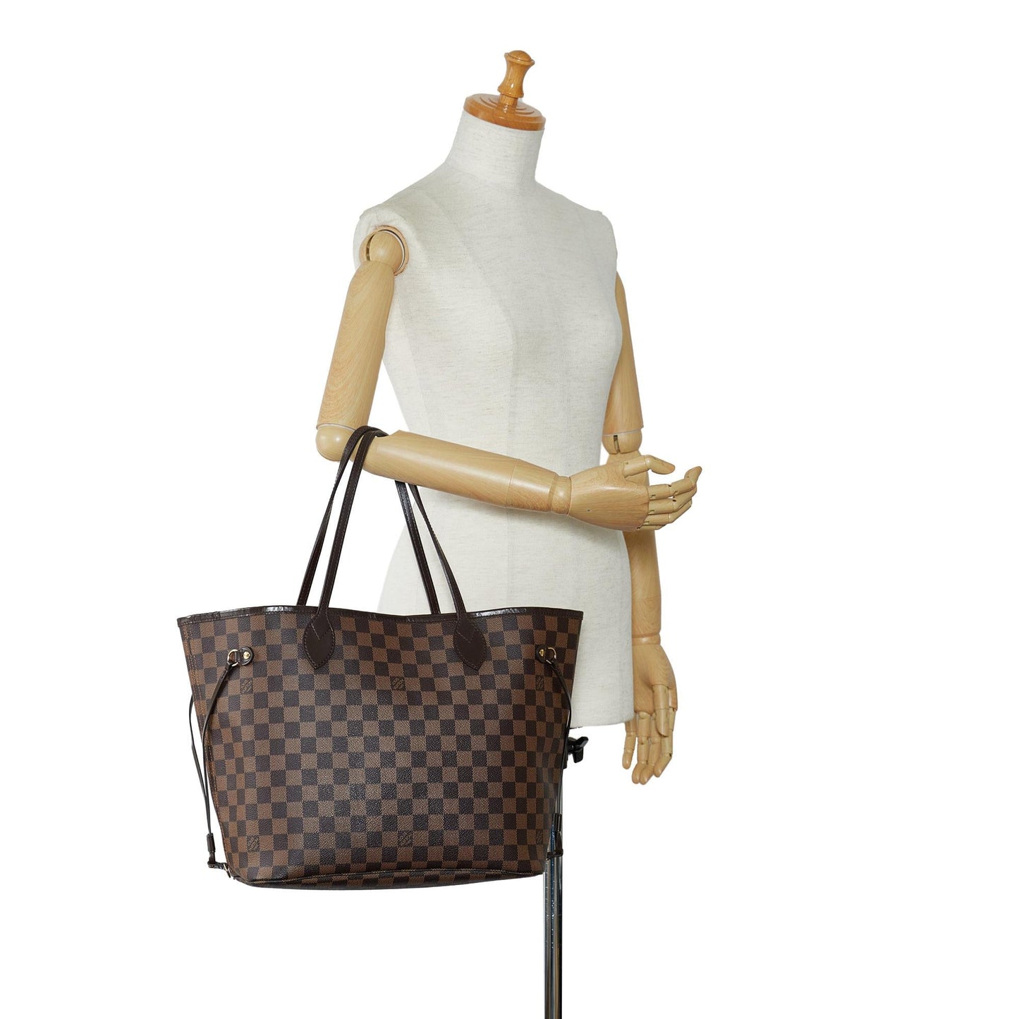Louis Vuitton Damier Ebene Neverfull MM (SHG-aOKSRW)