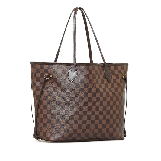 Louis Vuitton Damier Ebene Neverfull MM (SHG-YNZgLC)