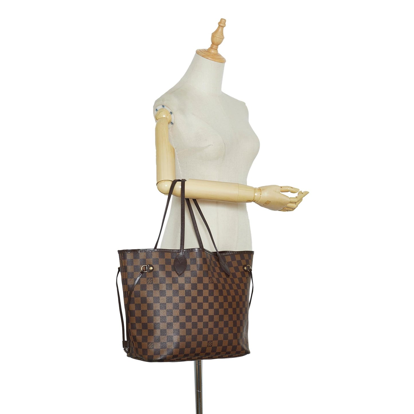 Louis Vuitton Damier Ebene Neverfull MM (SHG-rvXCWT)