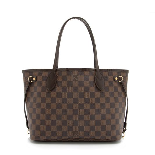 Louis Vuitton Damier Ebene Neverfull PM Tote (SHF-23431)