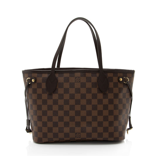 Louis Vuitton Damier Ebene Neverfull PM Tote (SHF-oolqXi)