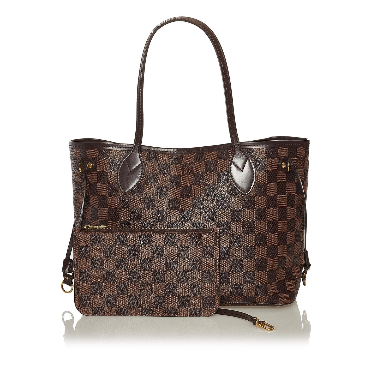 Louis Vuitton Damier Ebene Neverfull PM Tote (SHG-35984)