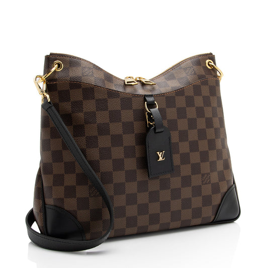 Louis Vuitton Damier Ebene Odeon MM NM Shoulder Bag (SHF-ocjUxU)