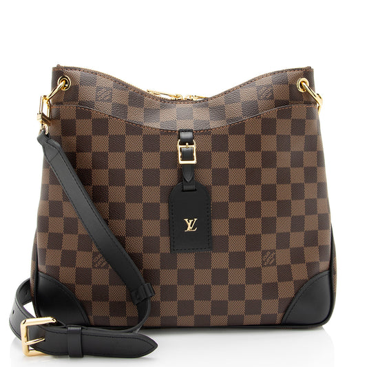 Louis Vuitton Damier Ebene Odeon MM NM Shoulder Bag (SHF-F6WbH9)
