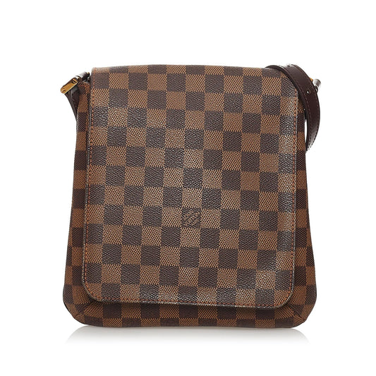 Louis Vuitton Damier Ebene PM Musette Salsa Short Strap (SHG-XwJ0B0)