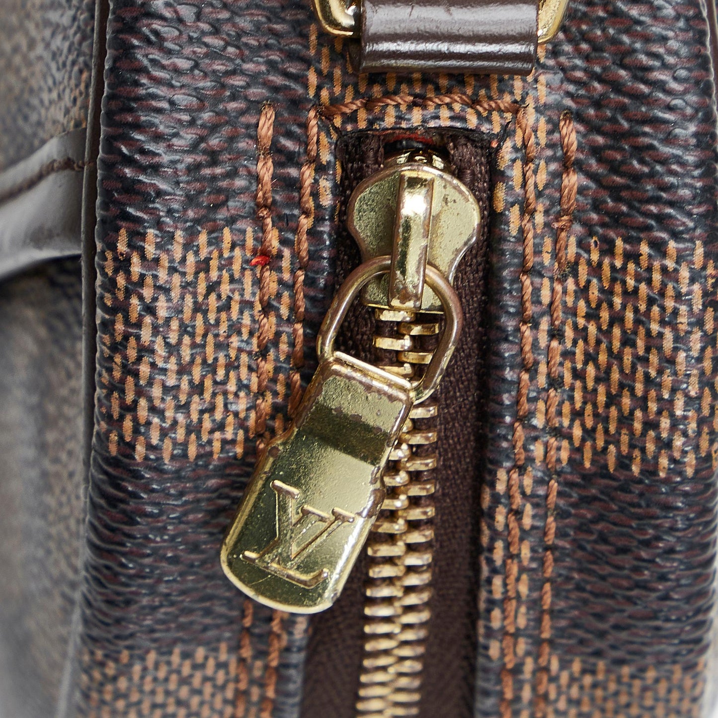 Louis Vuitton Damier Ebene Pochette Ipanema (SHG-UEHR2H)
