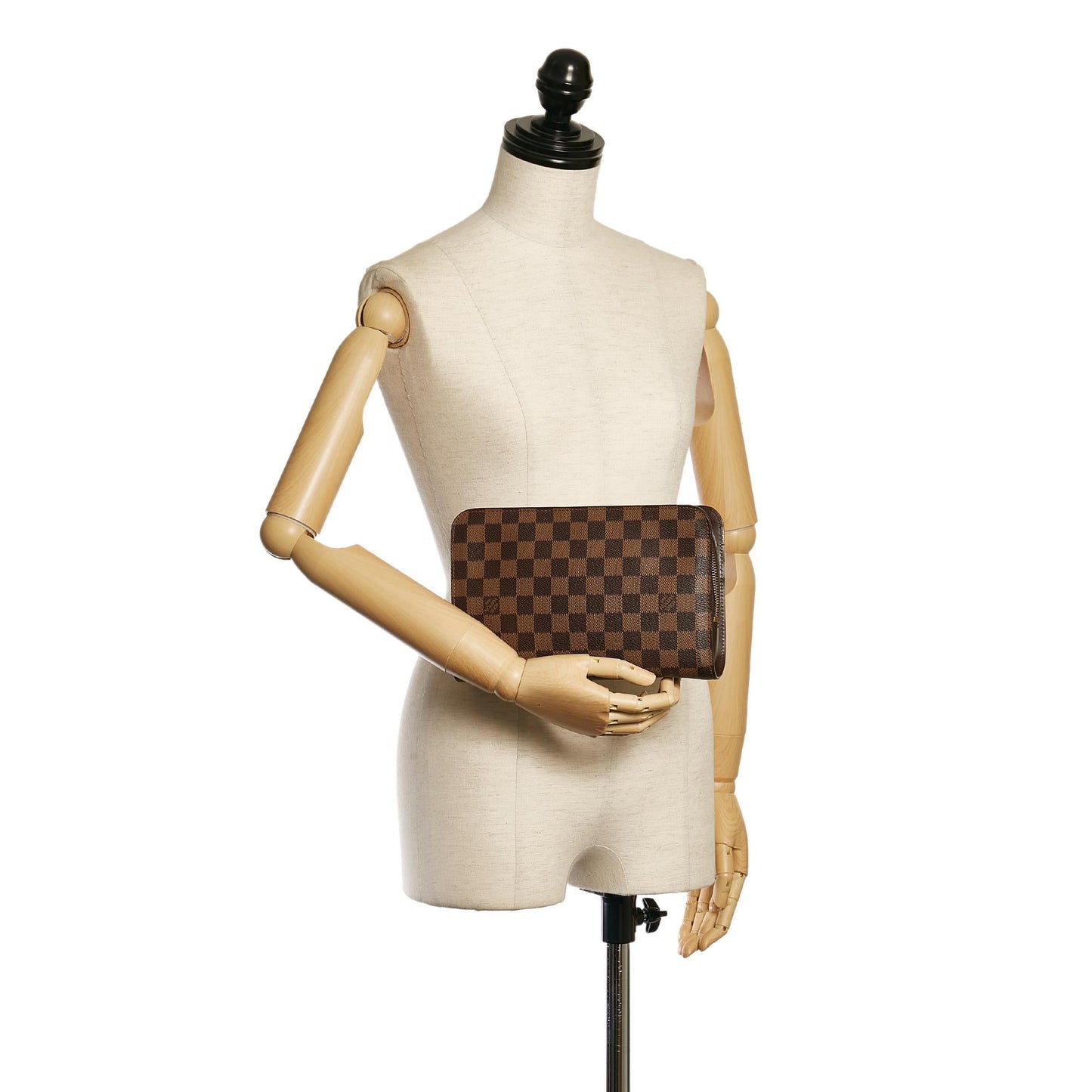 Louis Vuitton Damier Ebene Pochette Saint Louis (SHG-35699)