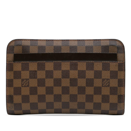Louis Vuitton Damier Ebene Pochette Saint Louis (SHG-yvvfPU)
