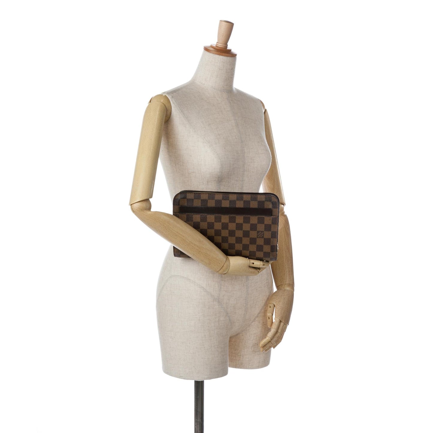 Louis Vuitton Damier Ebene Pochette Saint Louis (SHG-yvvfPU)