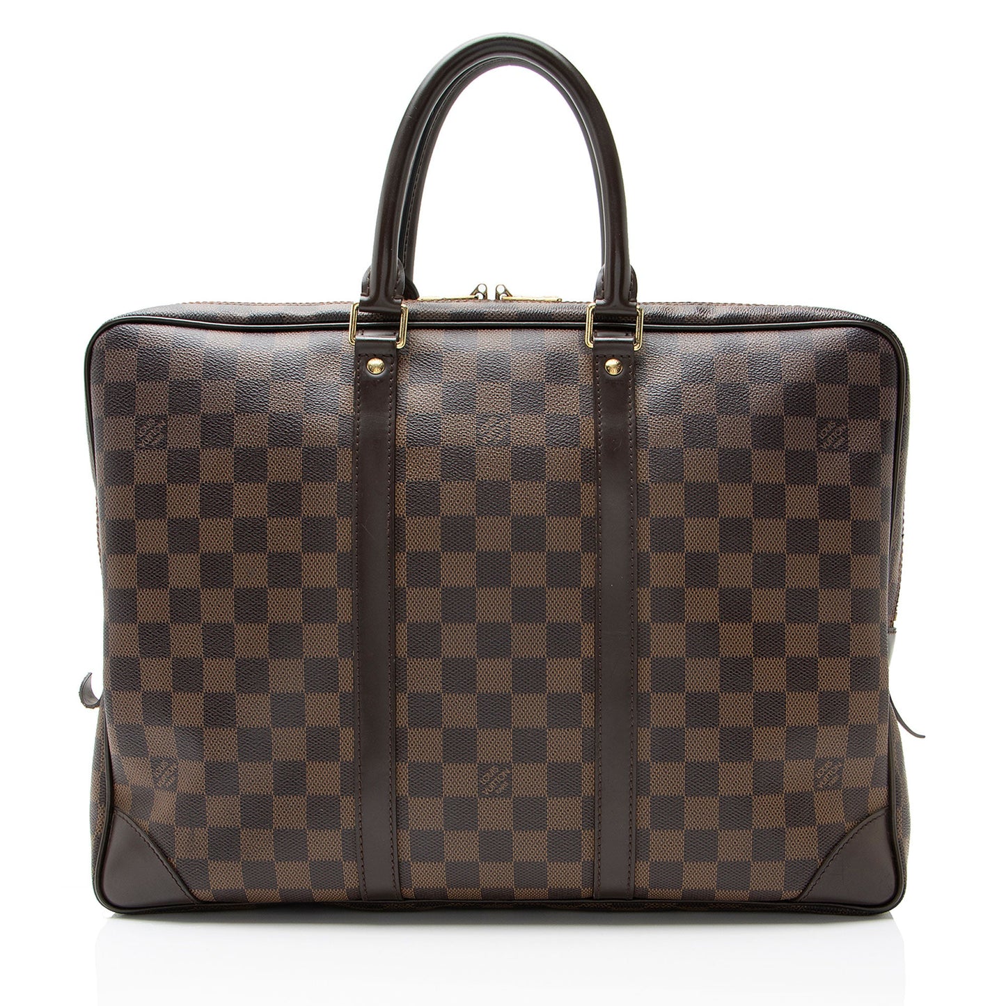 Louis Vuitton Damier Ebene Porte Documents Voyage Bag