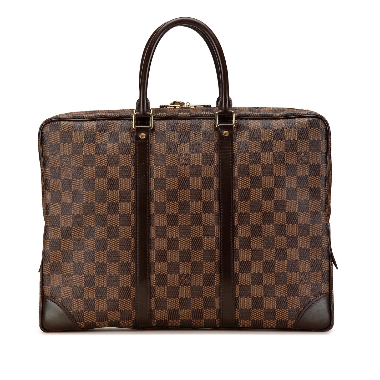 Louis Vuitton Damier Ebene Porte Documents Voyage PM (SHG-KHXfPy)