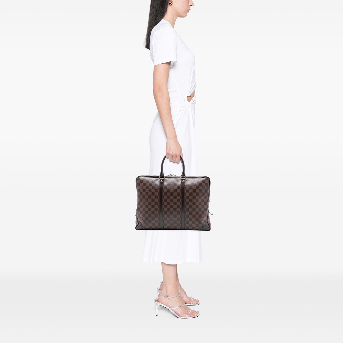 Louis Vuitton Damier Ebene Porte Documents Voyage PM