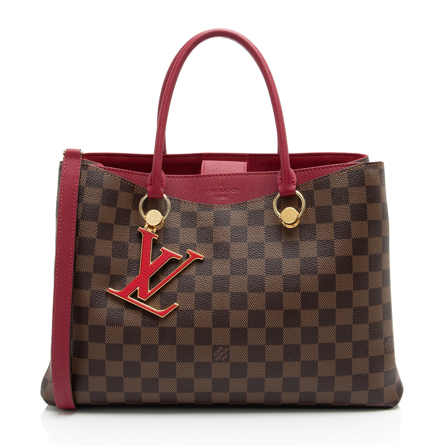 Louis Vuitton Damier Ebene Riverside Tote (SHF-GWPZgU)