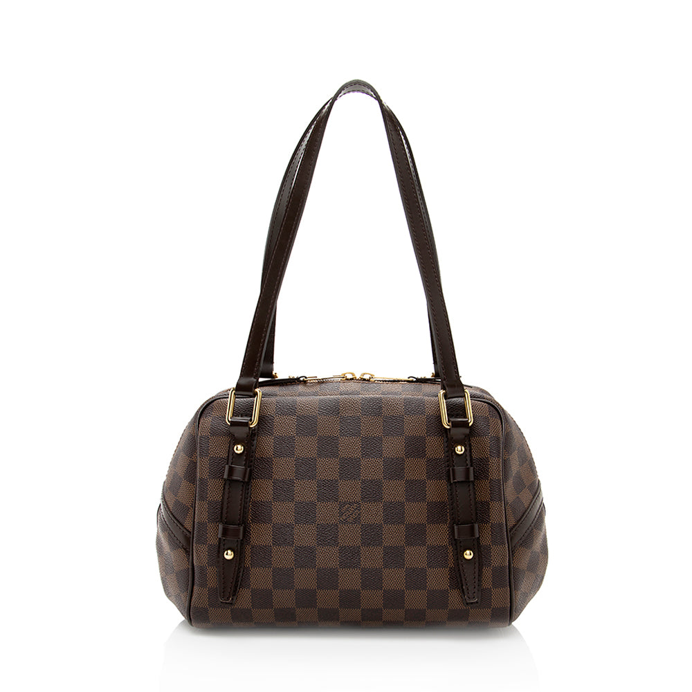 Louis Vuitton Damier Ebene Rivington PM Satchel (SHF-18474)