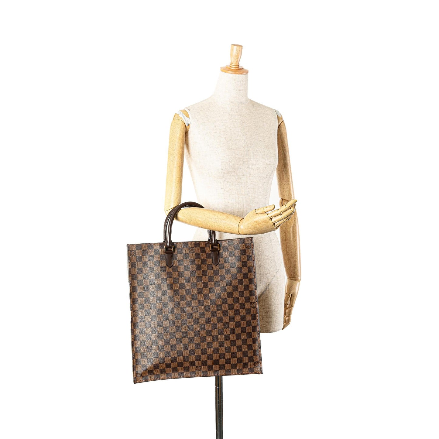 Louis Vuitton Damier Ebene Sac Plat (SHG-cF5L0b)