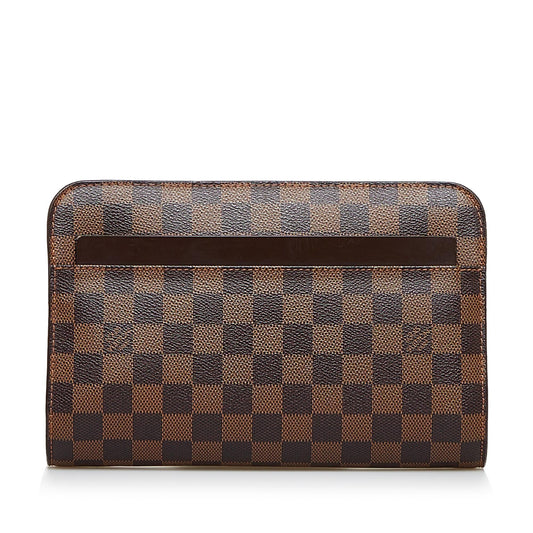 Louis Vuitton Damier Ebene Saint Louis Pochette (SHG-EAQCSg)