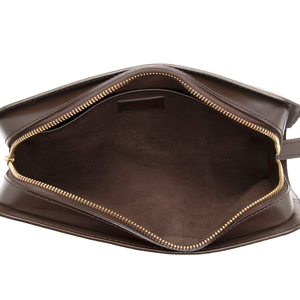 Louis Vuitton Damier Ebene Saint Louis Wristlet Clutch (SHF-20614)