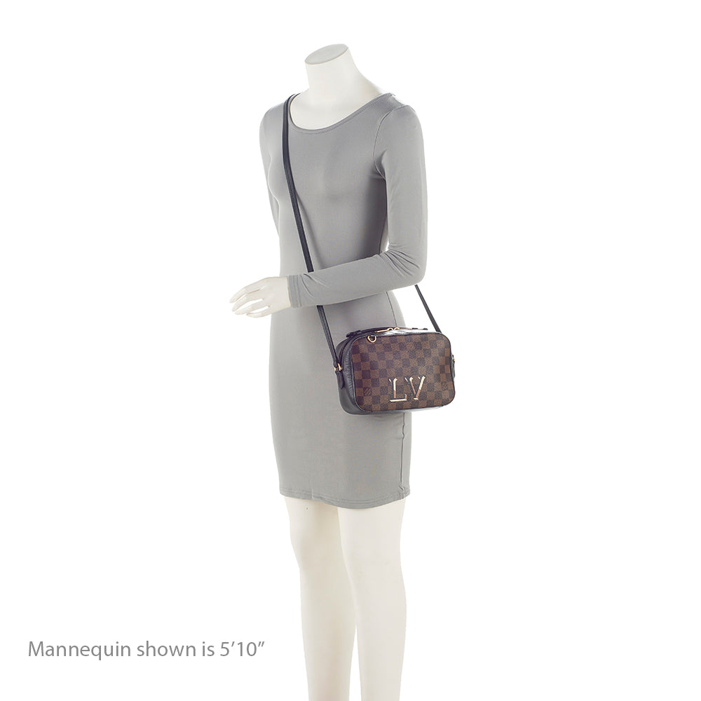 Louis Vuitton Damier Ebene Santa Monica Shoulder Bag (SHF-21951)