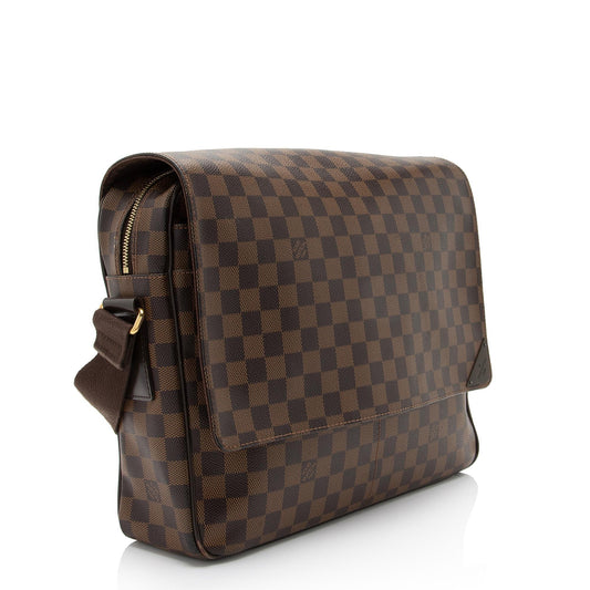 Louis Vuitton Damier Ebene Shelton MM Messenger Bag (SHF-ceHbG0)