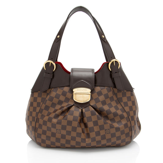 Louis Vuitton Damier Ebene Sistina GM Shoulder Bag (SHF-TDwhUH)