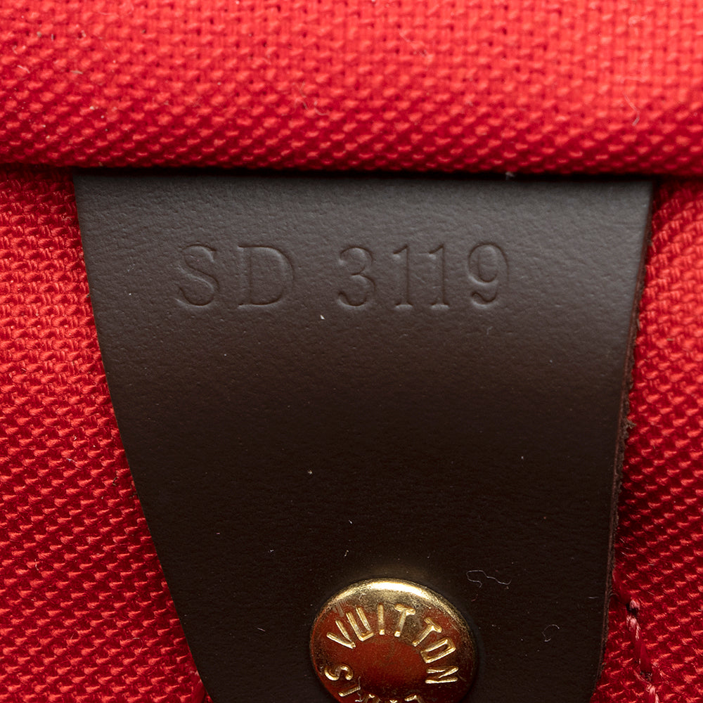 Louis Vuitton Damier Ebene Speedy 25 Satchel (SHF-21044)