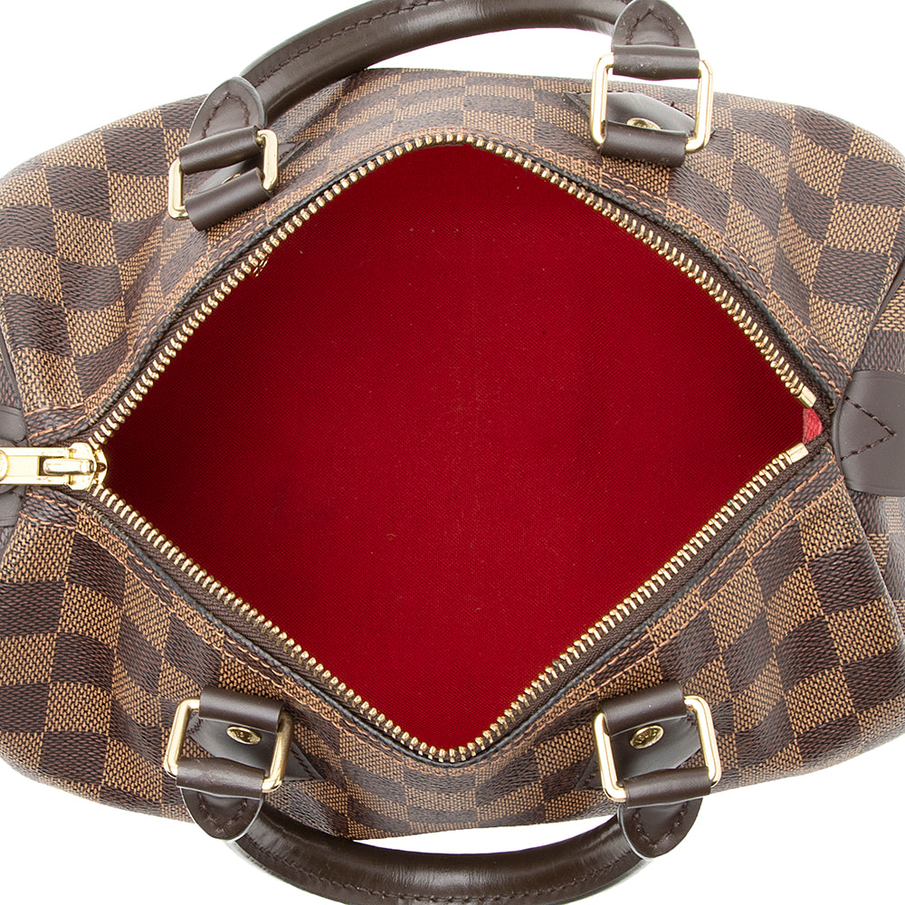 Louis Vuitton Damier Ebene Speedy 25 Satchel (SHF-21044)