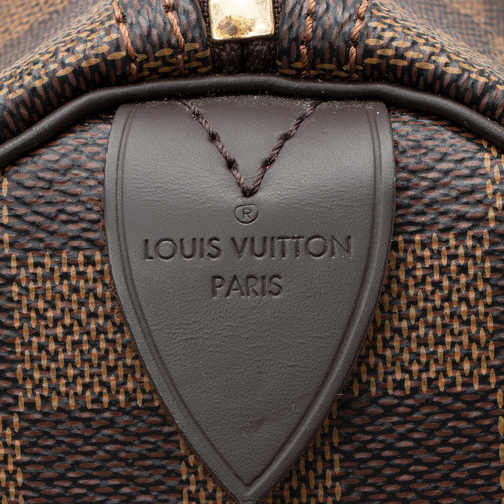 Louis Vuitton Damier Ebene Speedy 25 Satchel (SHF-21044)