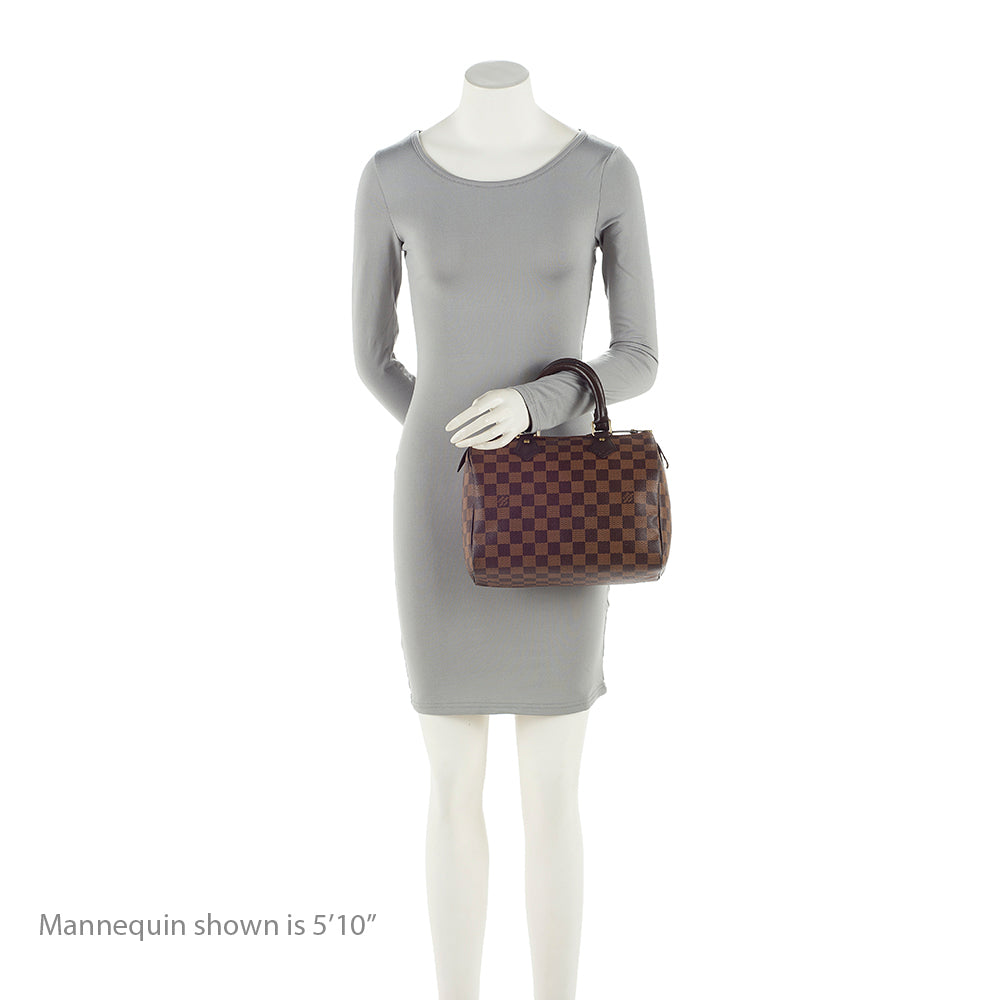 Louis Vuitton Damier Ebene Speedy 25 Satchel (SHF-21044)