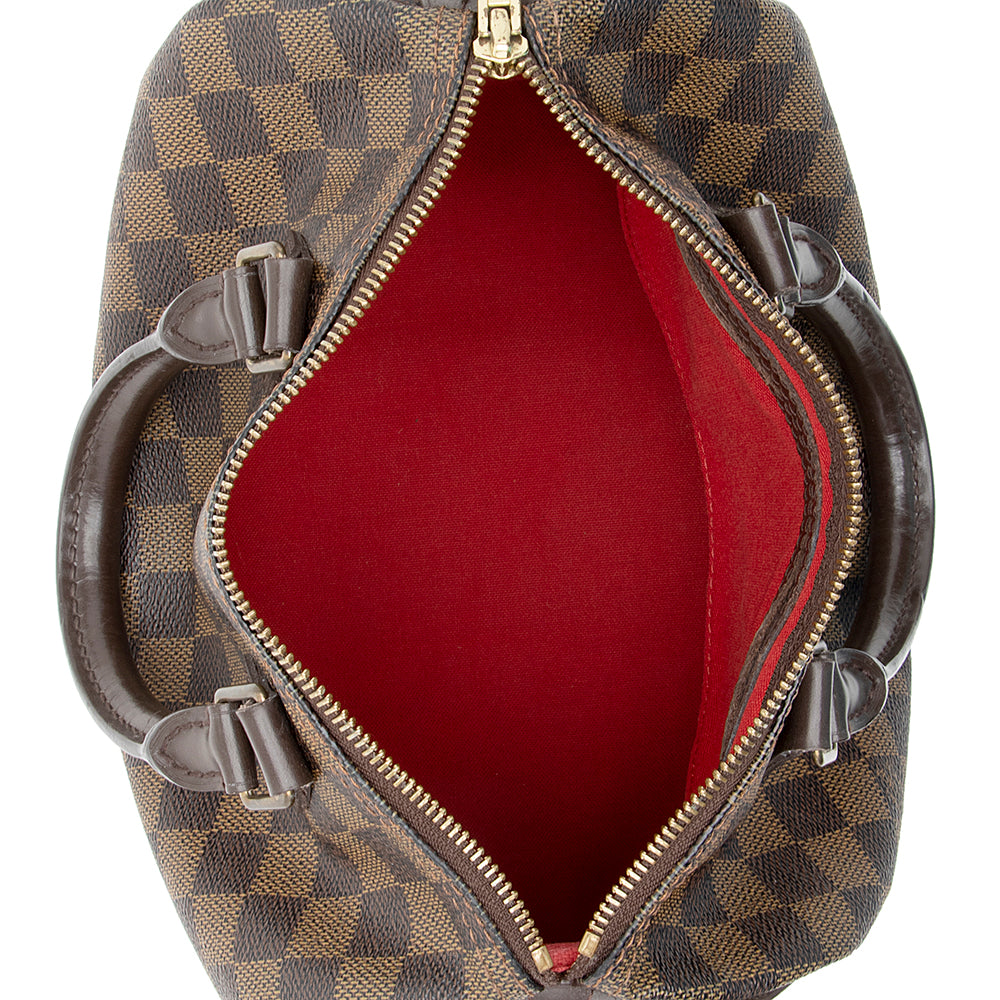 Louis Vuitton Damier Ebene Speedy 25 Satchel (SHF-21897)