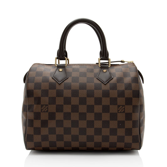 Louis Vuitton Damier Ebene Speedy 25 Satchel (SHF-dRJuLg)