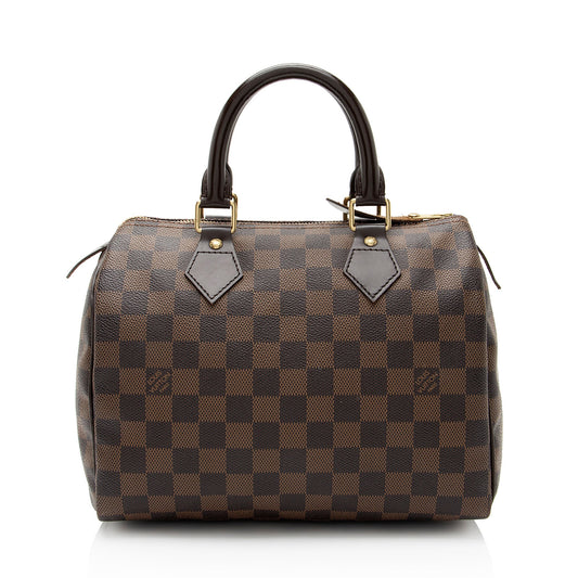Louis Vuitton Damier Ebene Speedy 25 Satchel (SHF-tbIJZJ)