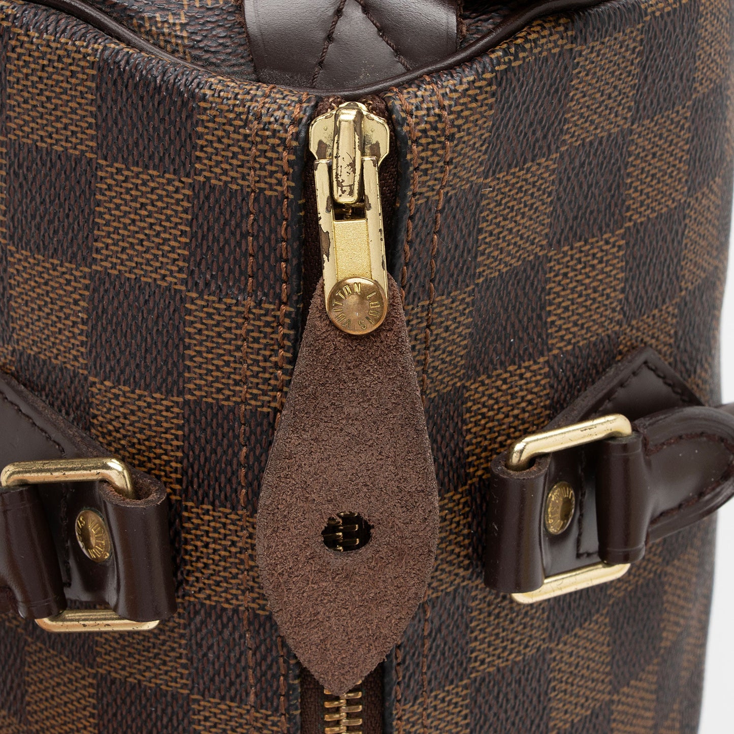 Louis Vuitton Damier Ebene Speedy 25 Satchel (SHF-pw53l4)