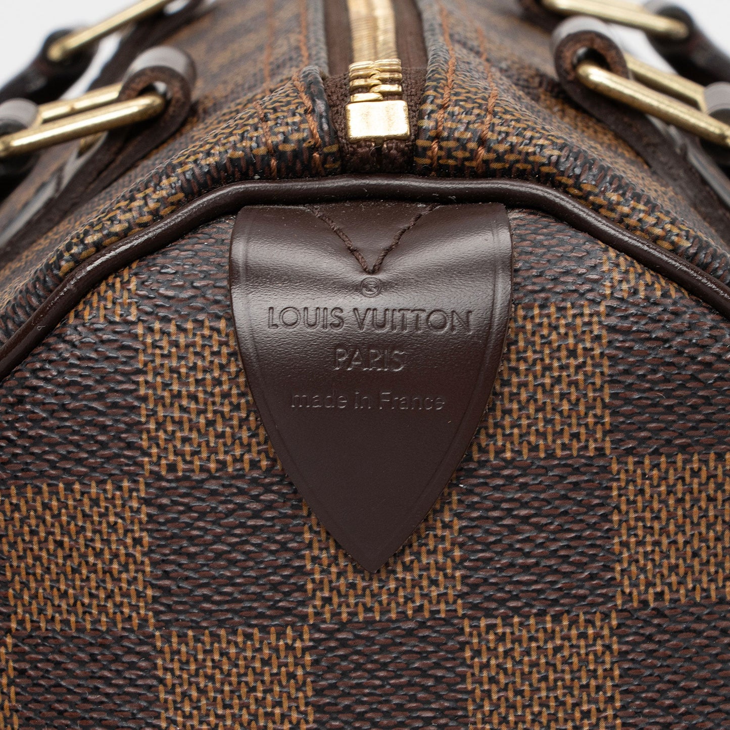 Louis Vuitton Damier Ebene Speedy 25 Satchel (SHF-pw53l4)