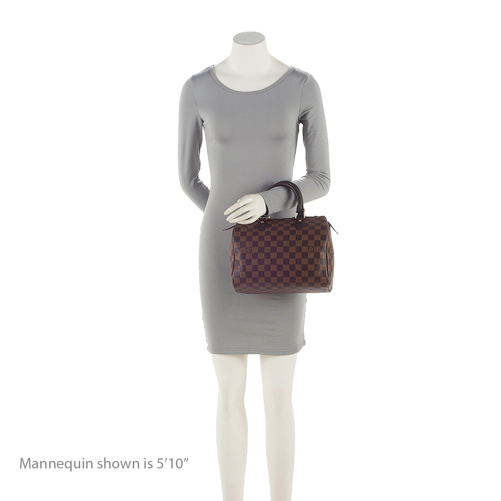 Louis Vuitton Damier Ebene Speedy 25 Satchel (SHF-pw53l4)