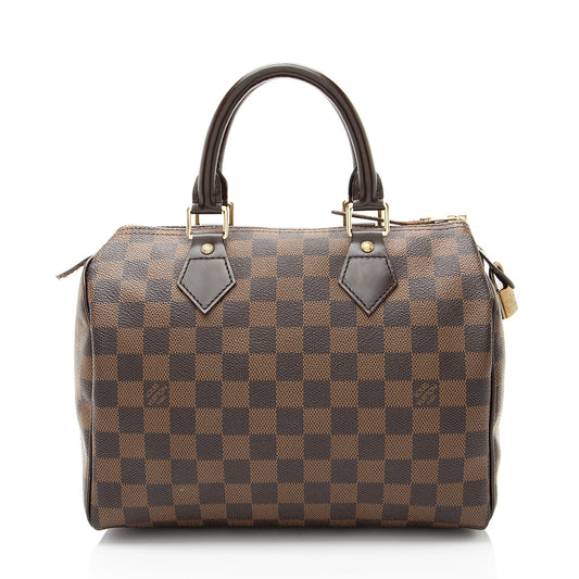 Louis Vuitton Damier Ebene Speedy 25 Satchel