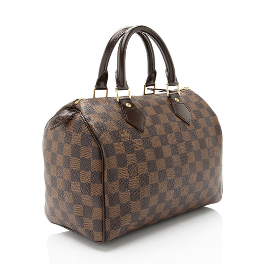 Louis Vuitton Damier Ebene Speedy 25 Satchel